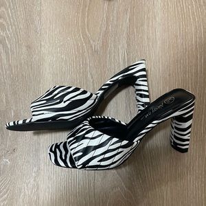 Nasty Gal Zebra Heels